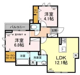 リュミエールの物件間取画像